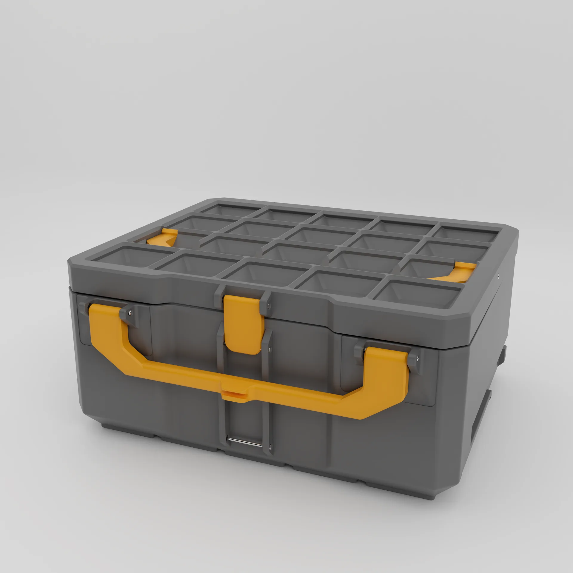 Graphite Modular Gridfinity-Compatible 5x4 12U Stackable Storage Box image 2