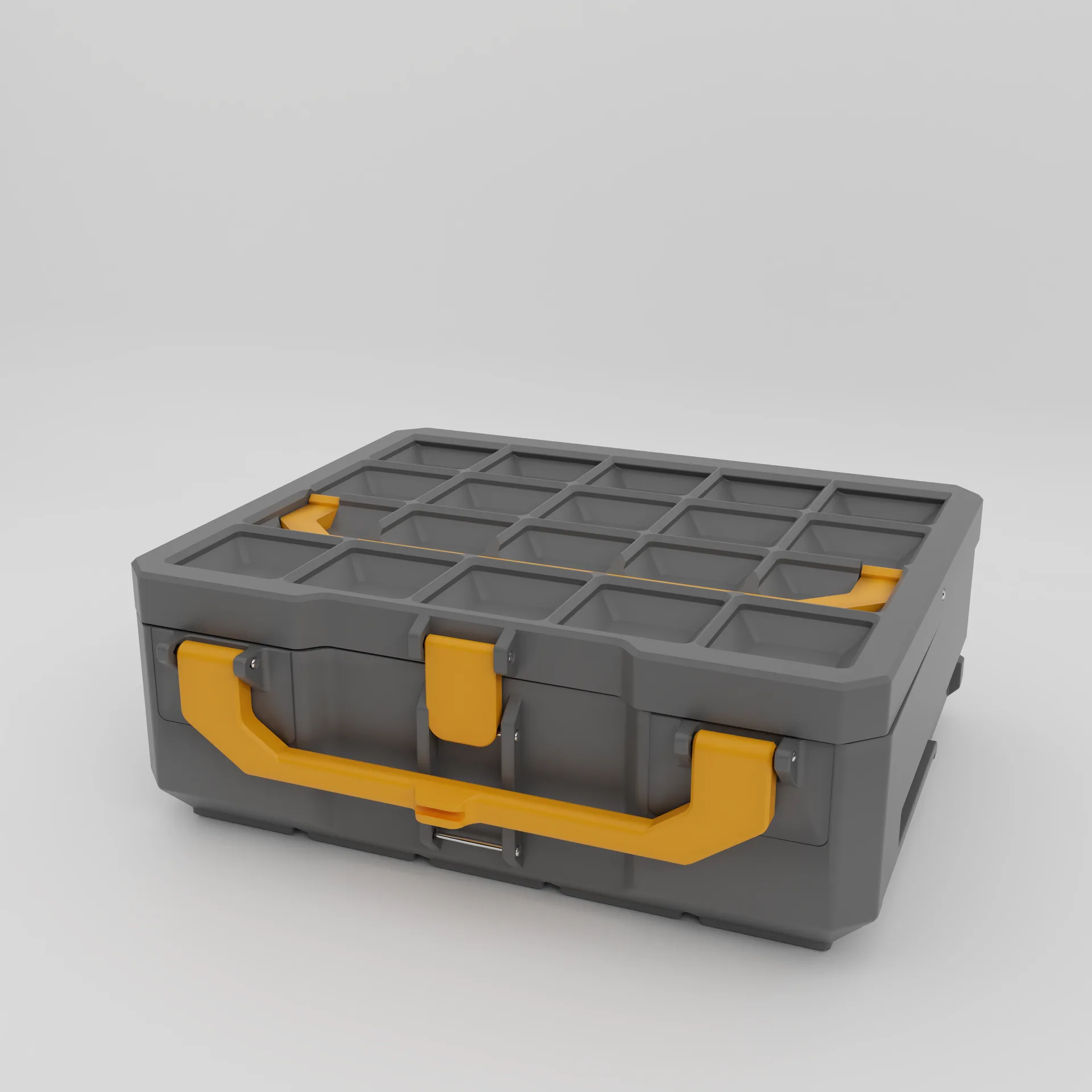 Graphite Modular Gridfinity-Compatible 5x4 9U Stackable Storage Box image 2