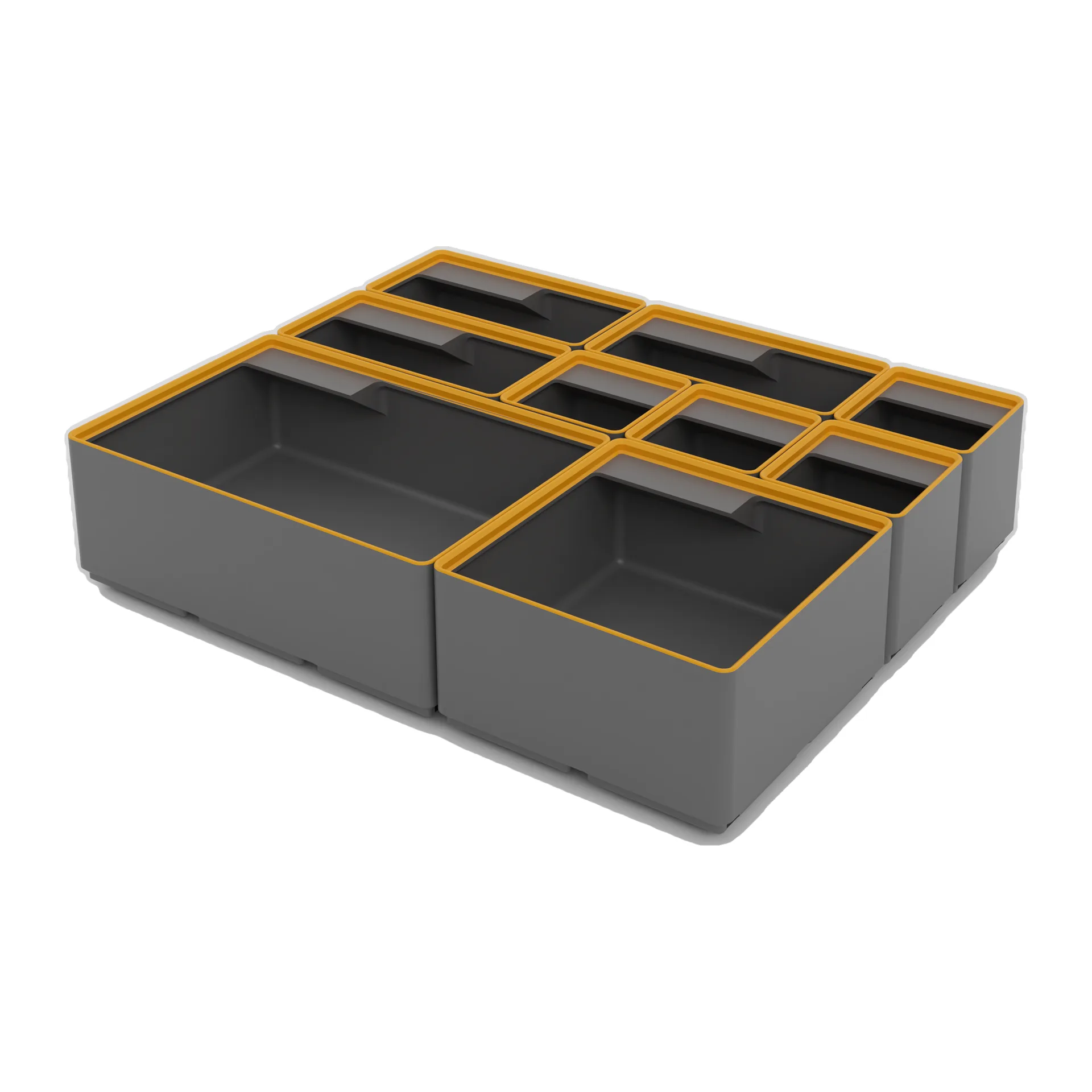 Graphite Modular Gridfinity-Compatible 5x4 9U Starter Organizer Bin Set preview