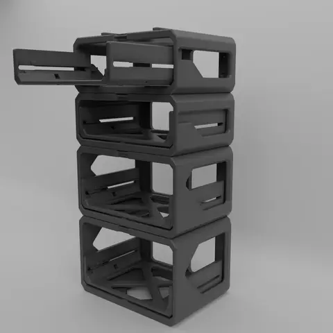 Graphite Modular 5x4 6U Drawer System thumbnail 7